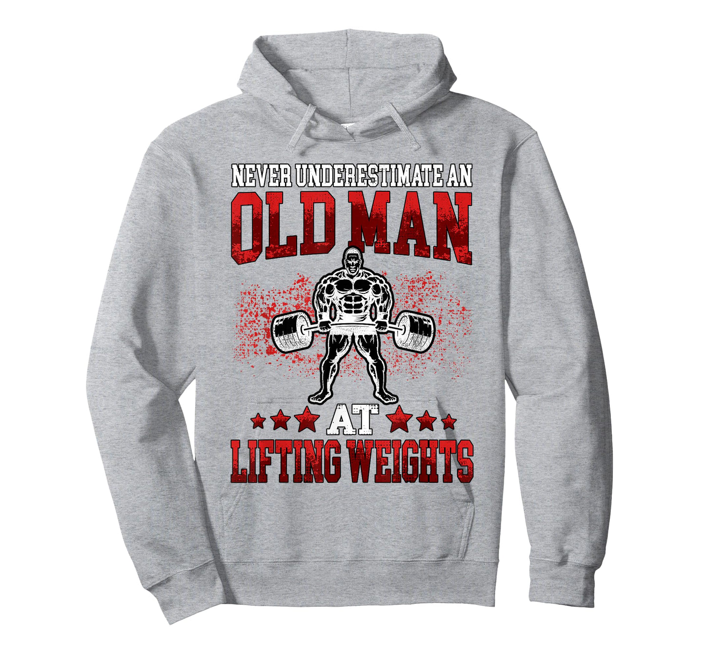 Fitness Old Man Pumping Gym Workout Gym T-Shirt