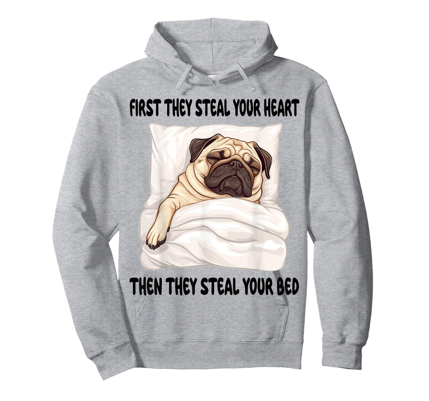 Pug Sleeping Pajamas Nightgown T-Shirt