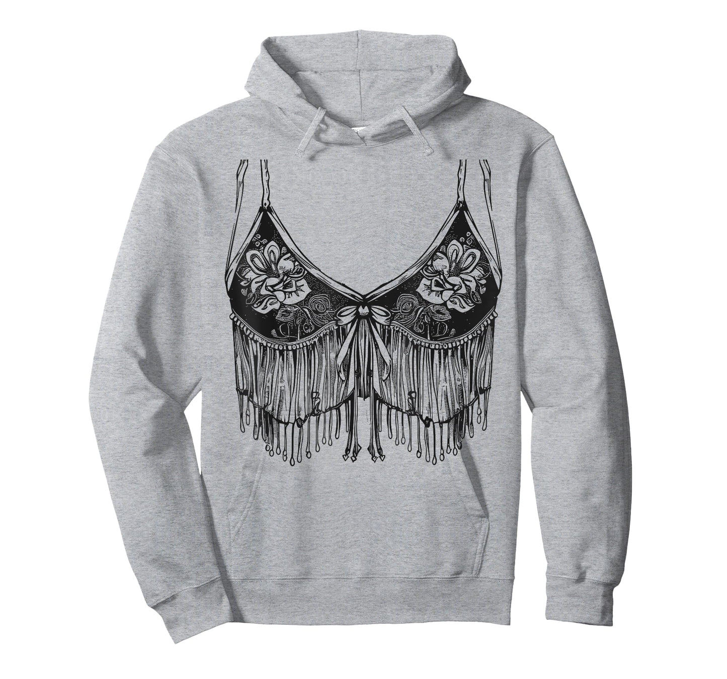 Lingerie Bra Graphic Cowgirl Fringe Trendy Cute Sexy Country T-Shirt