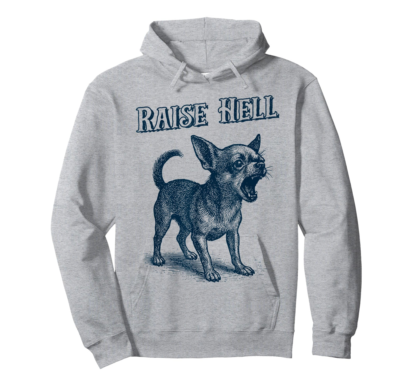 Vintage Chihuahua 'Raise Hell' Barking Chihuahua T-Shirt