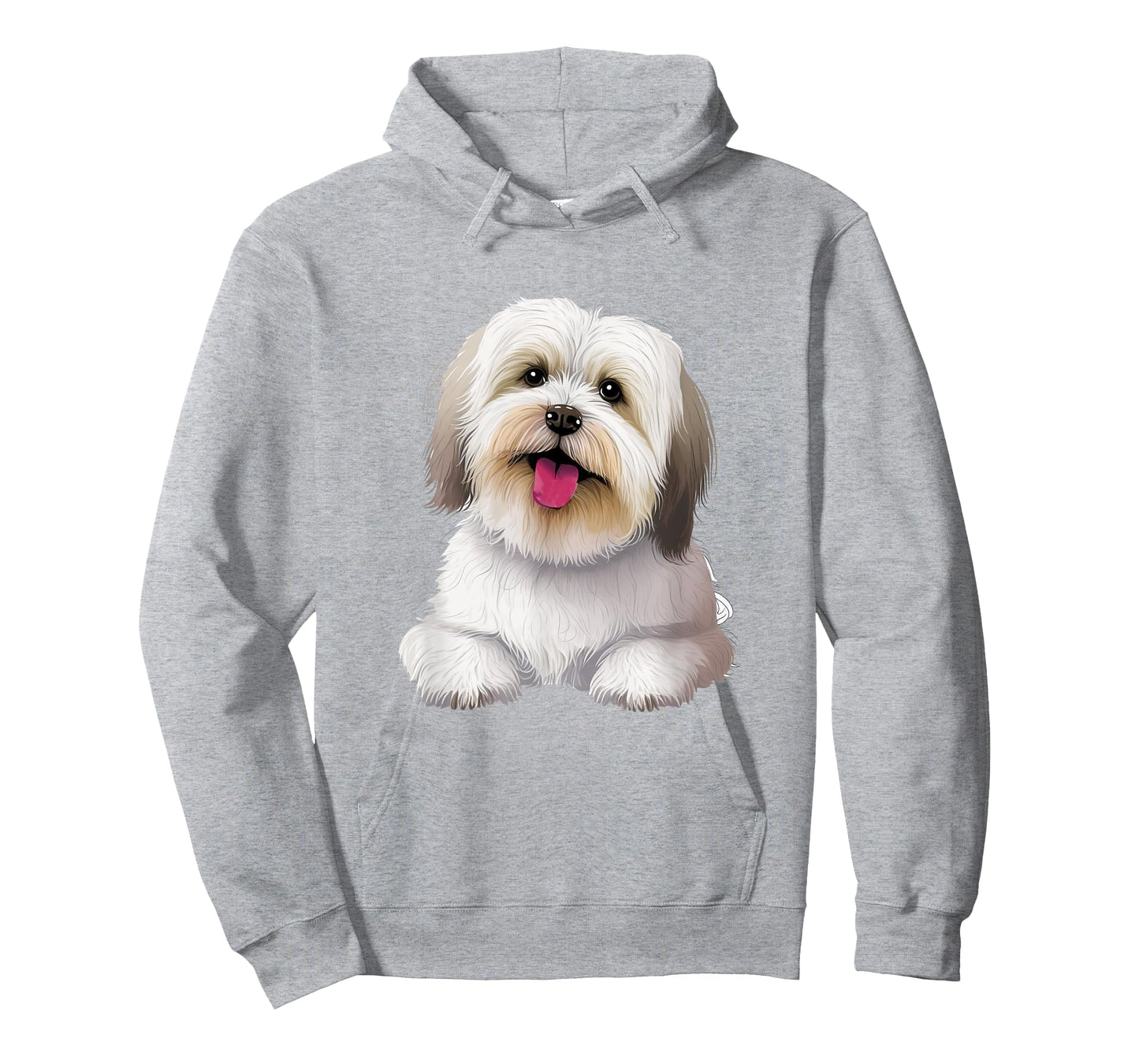 Cute Lhasa Apso Dog Design T-Shirt