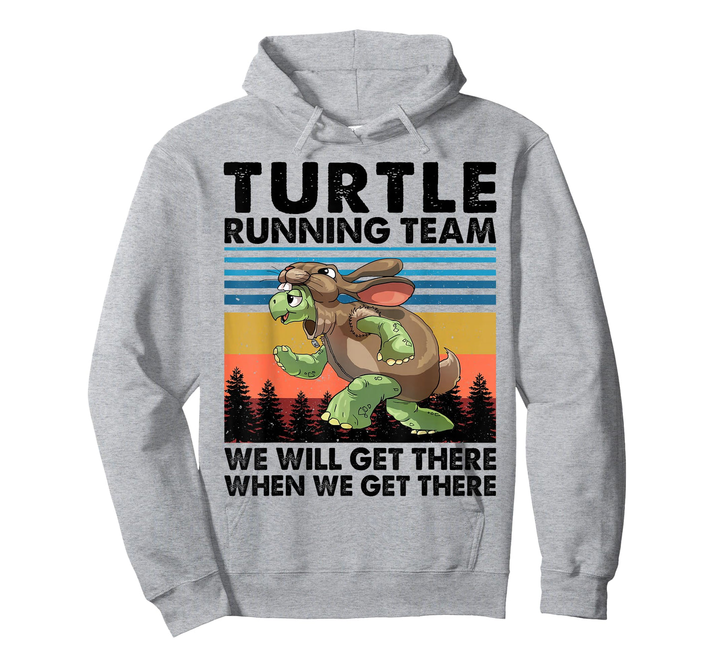 Turtle and Rabbit Running Team Running Marathon Day T-Shirt
