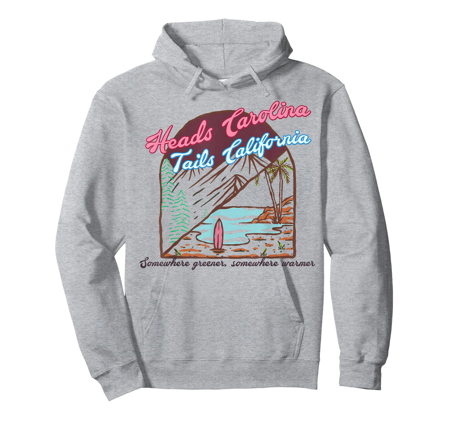 Heads Carolina Tails California Country Cowgirl Cowboy T-Shirt