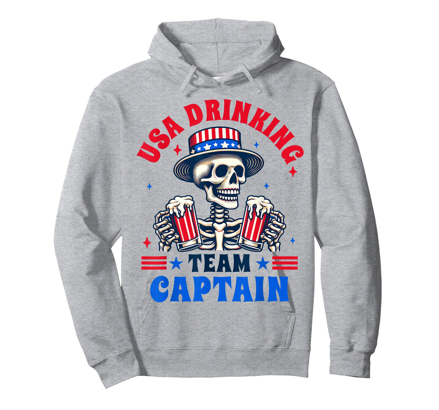 4th Of July Beer Drinking Lover USA Drinking Team Captain T-Shirt