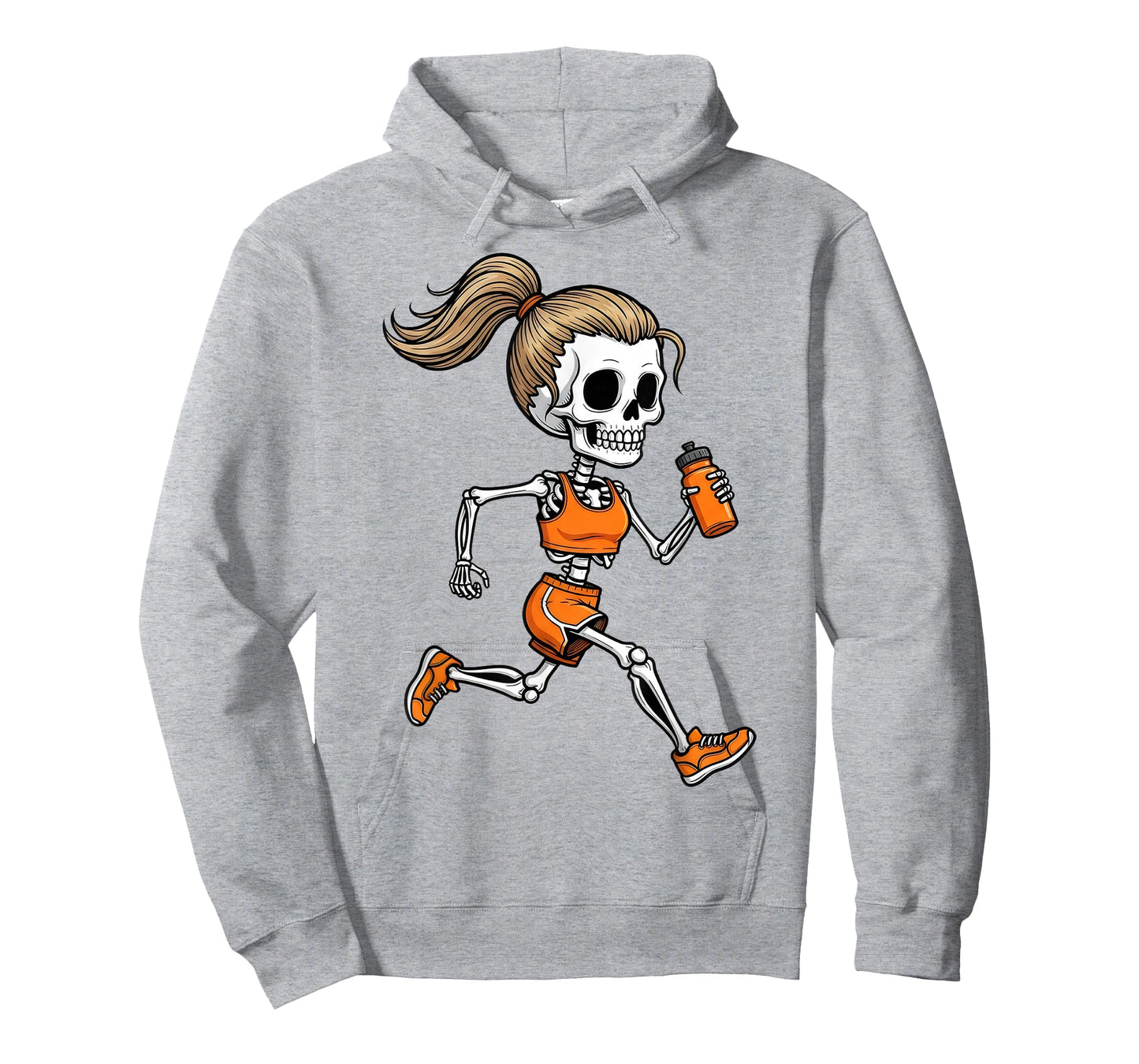 Running Skeleton Halloween Costume Spooky Runner Women Men T-Shirt