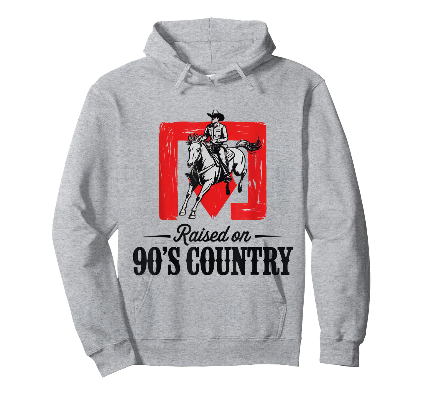 Vintage Western Bull Skull Raised On 90's Country Music T-Shirt