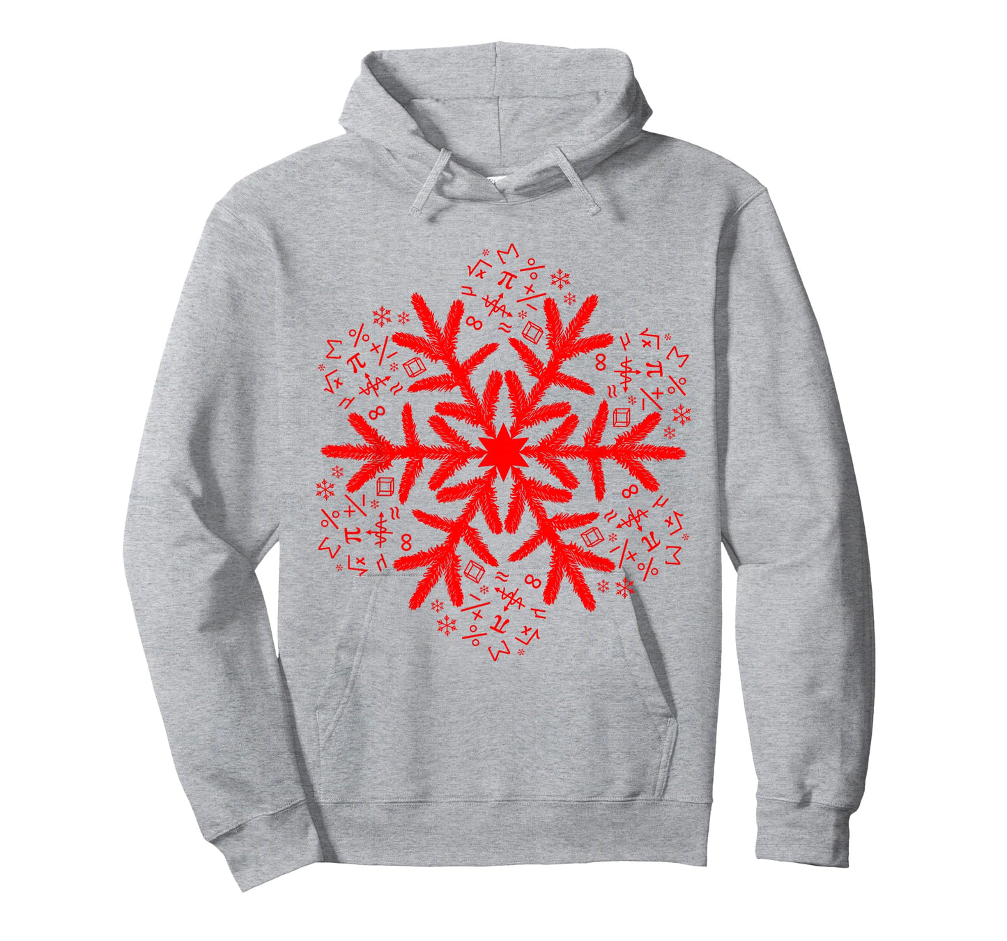Mathematics Snowflake Math Christmas T-Shirt