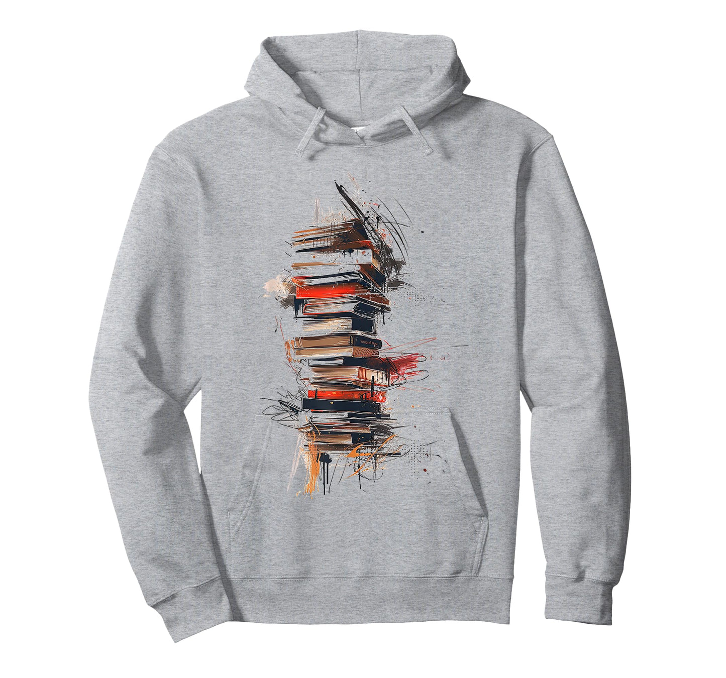 Books Abstract Graphic Drawing Art Painting Books T-Shirt