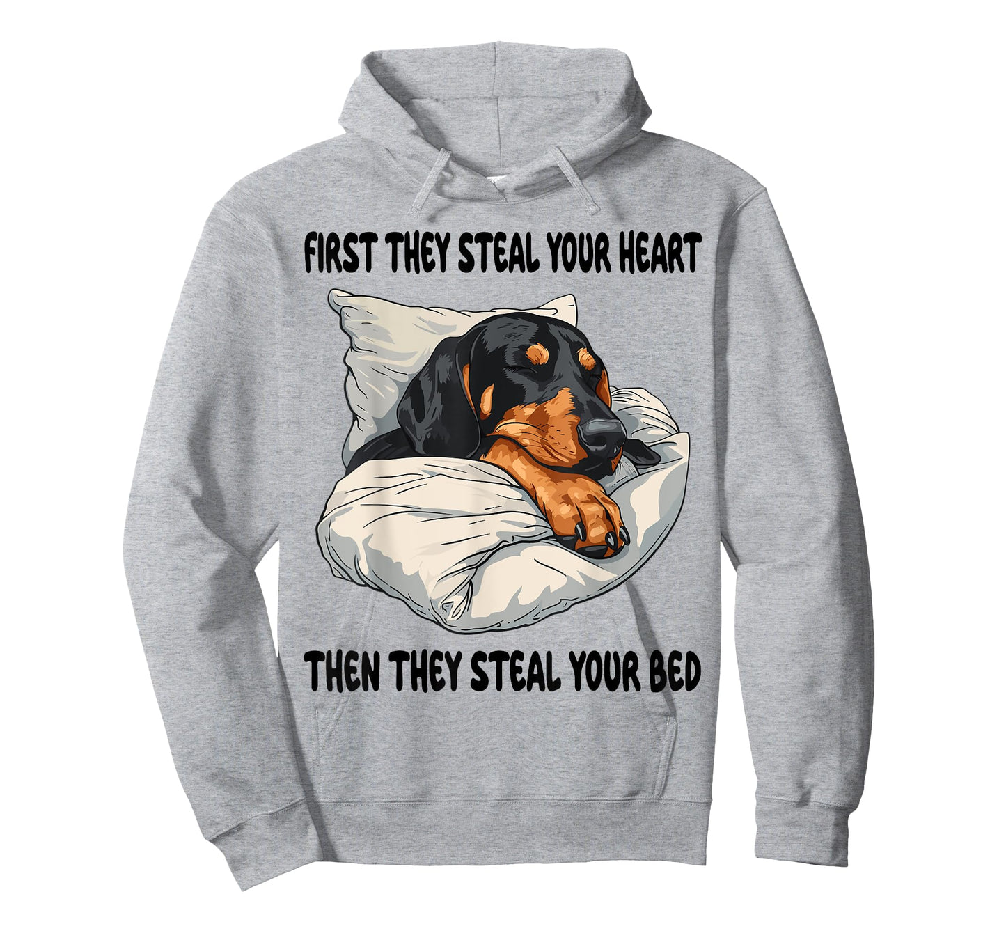 Black And Tan Coonhound Sleeping Pajamas Nightgown T-Shirt