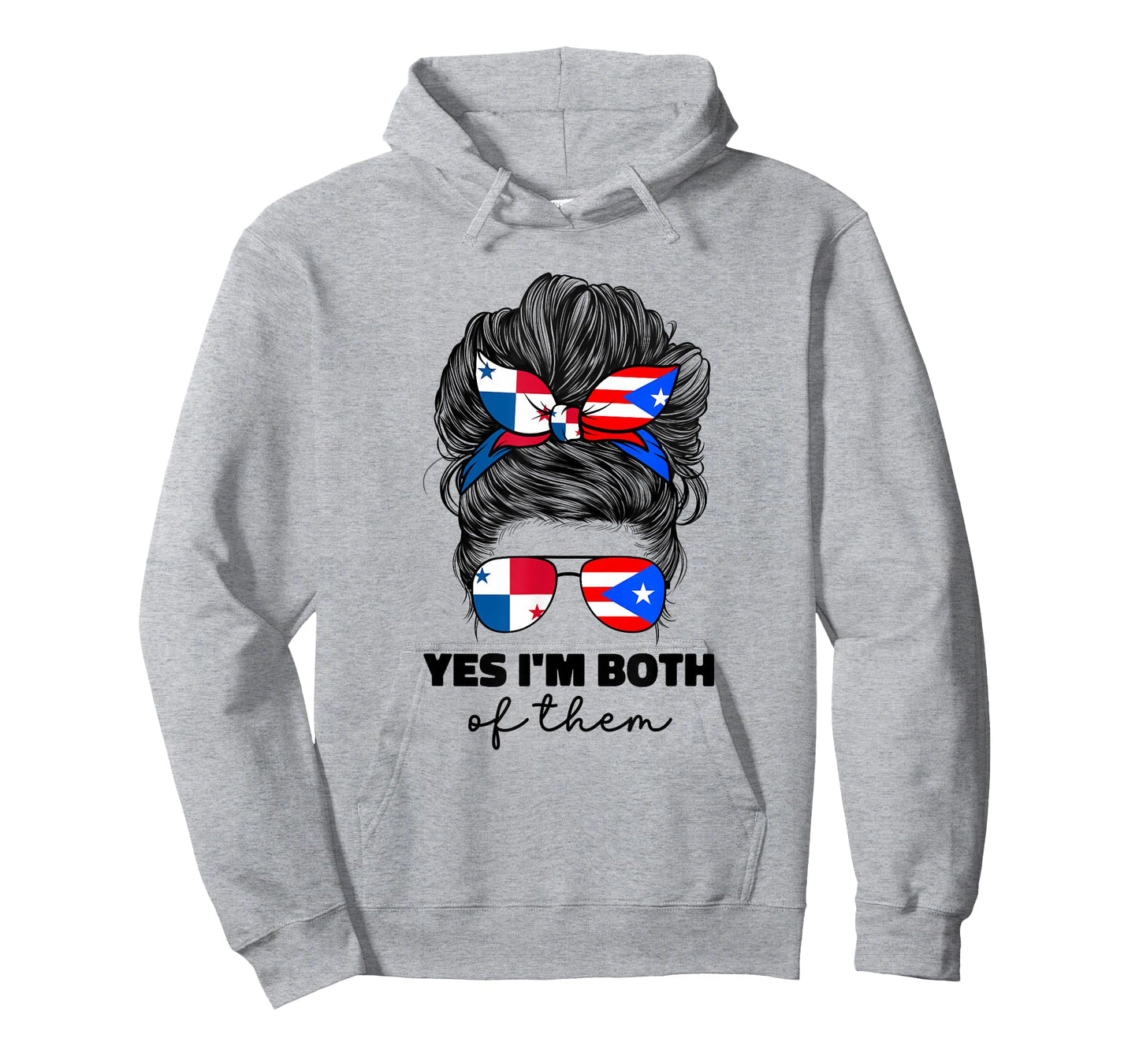 Half Panamanian And Puerto Rican Rico Panama Flag Girl Women T-Shirt