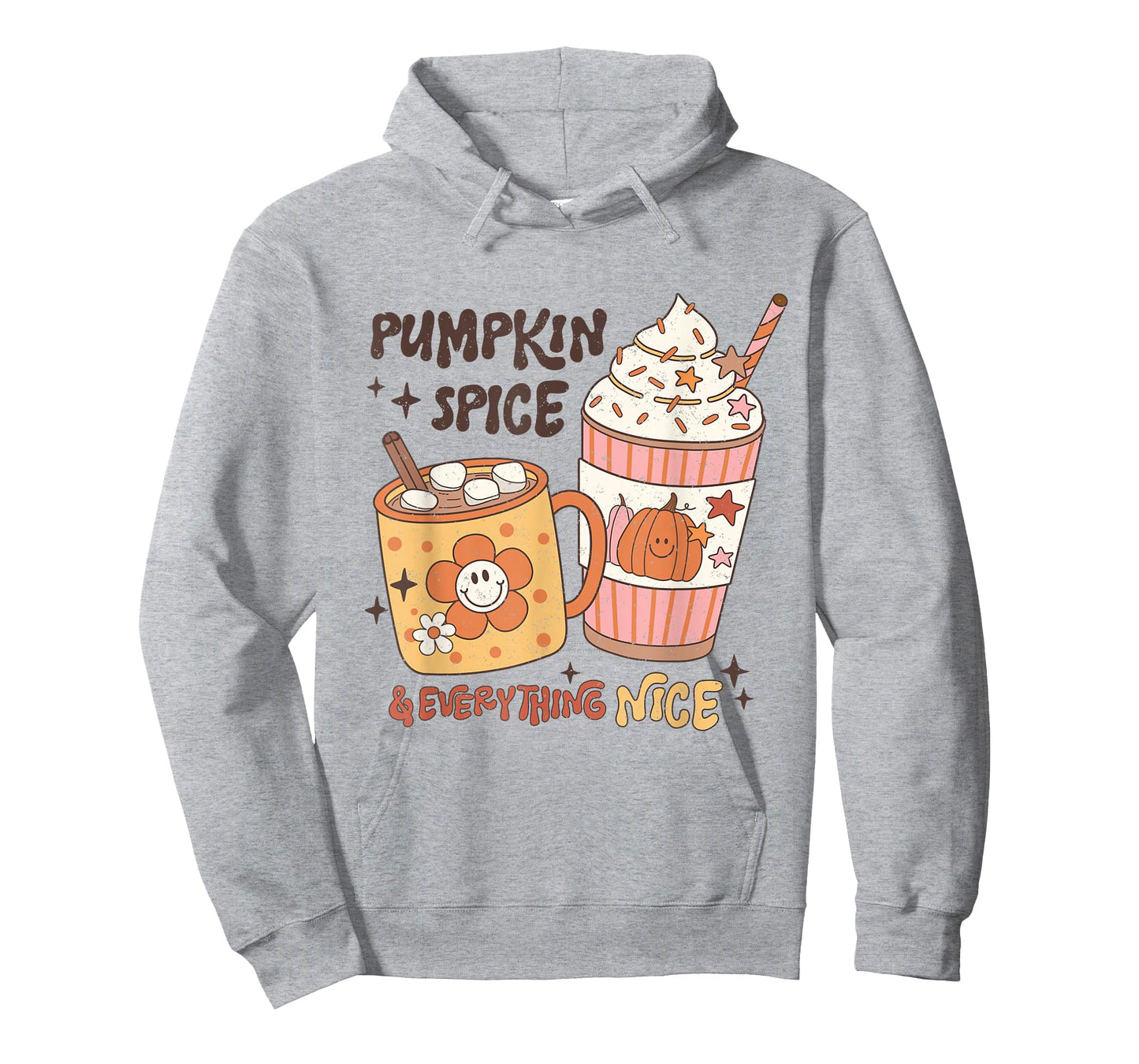 Fall coffee pumpkin spice latte iced warm cozy autumn orange T-Shirt