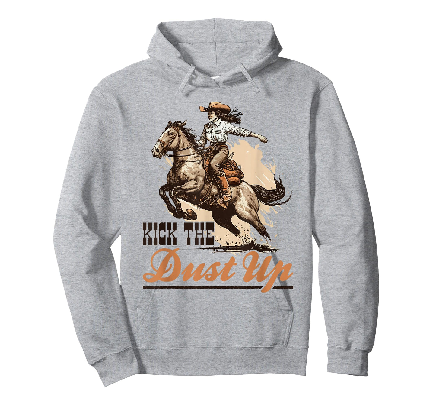 Country Kick The Dust Up, Bronc Horse Riding Cowgirl T-Shirt