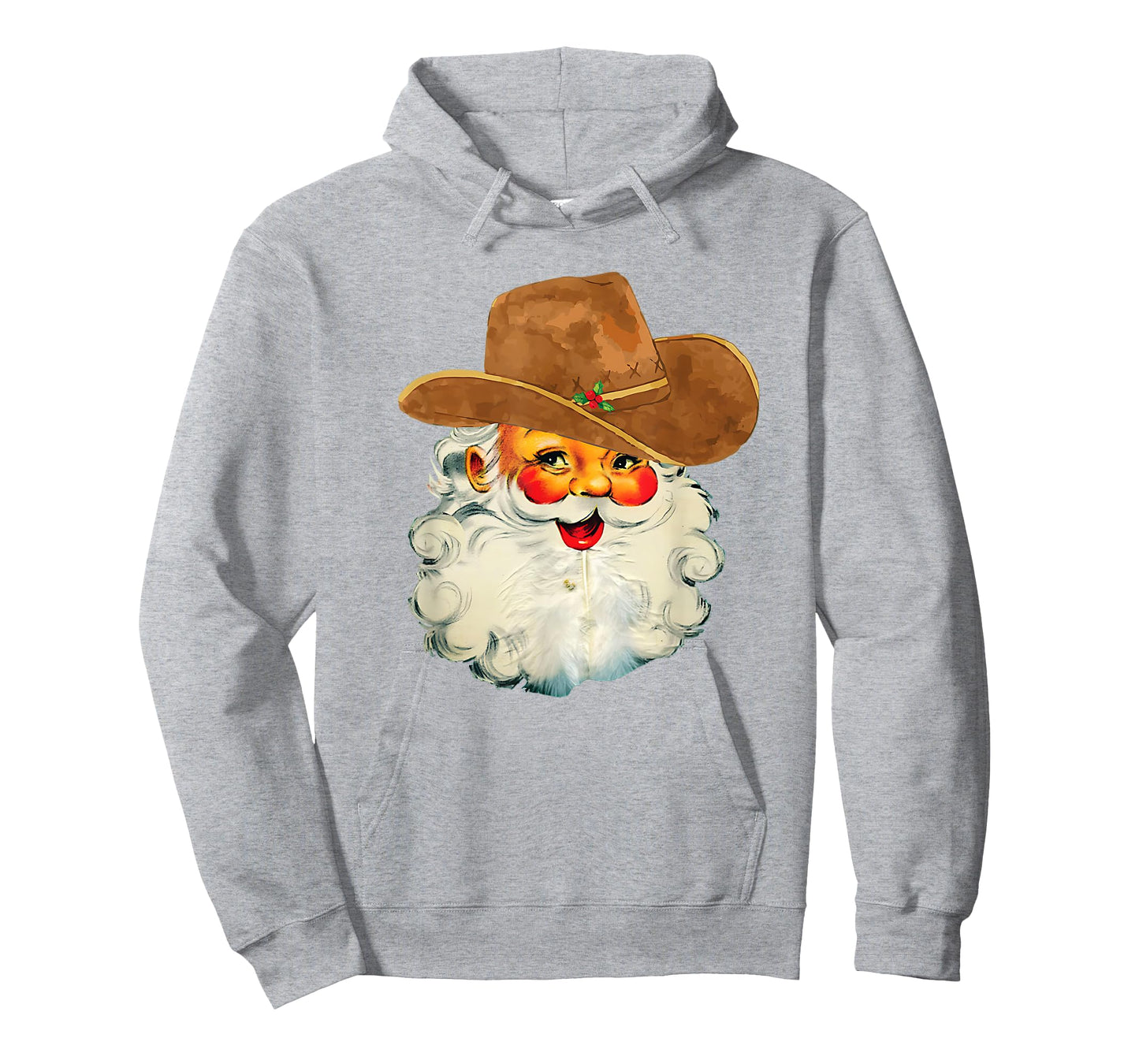Santa Cowboy Western Christmas Xmas Holiday Pajamas T-Shirt