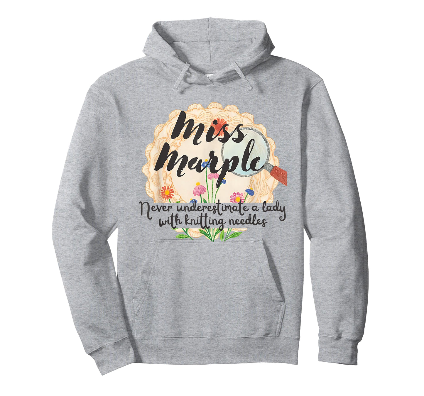 Miss Marple Never Underestimate a Lady with Knitting Needles T-Shirt