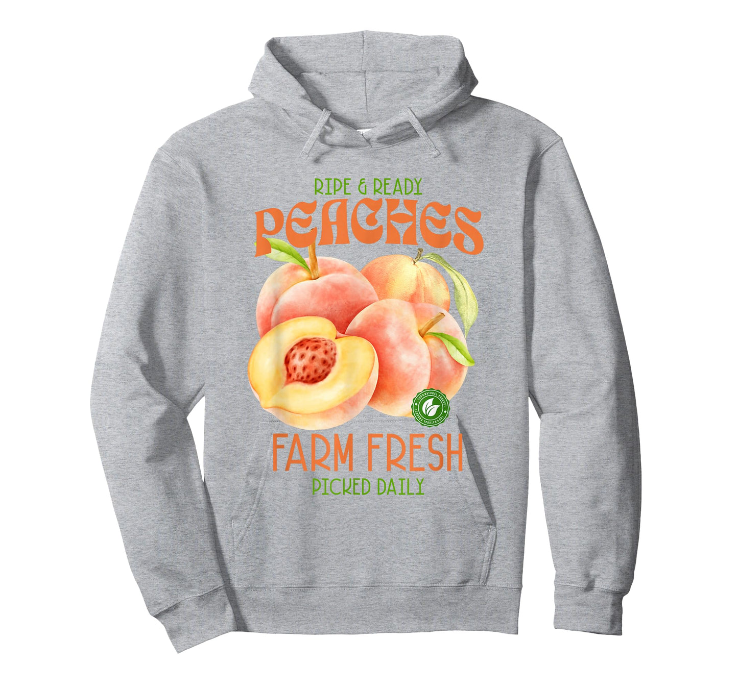 Farm Fresh Peaches Hand Picked Vintage Fruit Retro Peaches T-Shirt