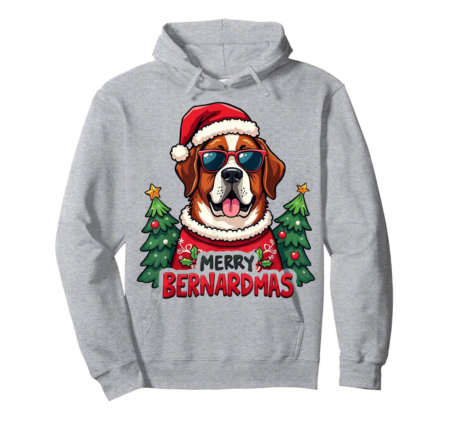 Merry Bernardmas Cute Saint Bernard Christmas Holiday T-Shirt