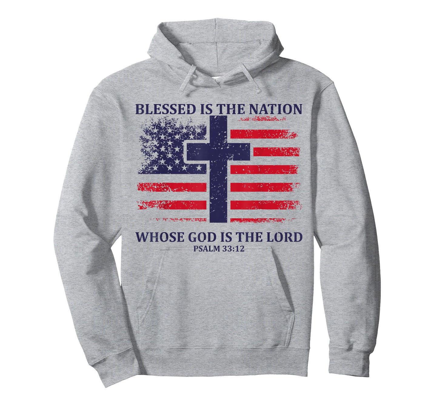Blessed Is The Nation Whose God Is The Lord American Flag T-Shirt