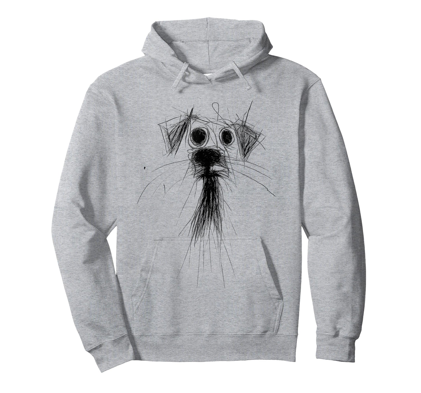 Dog Lover Abstract Scribble Art Cute Puppy Puppy T-Shirt