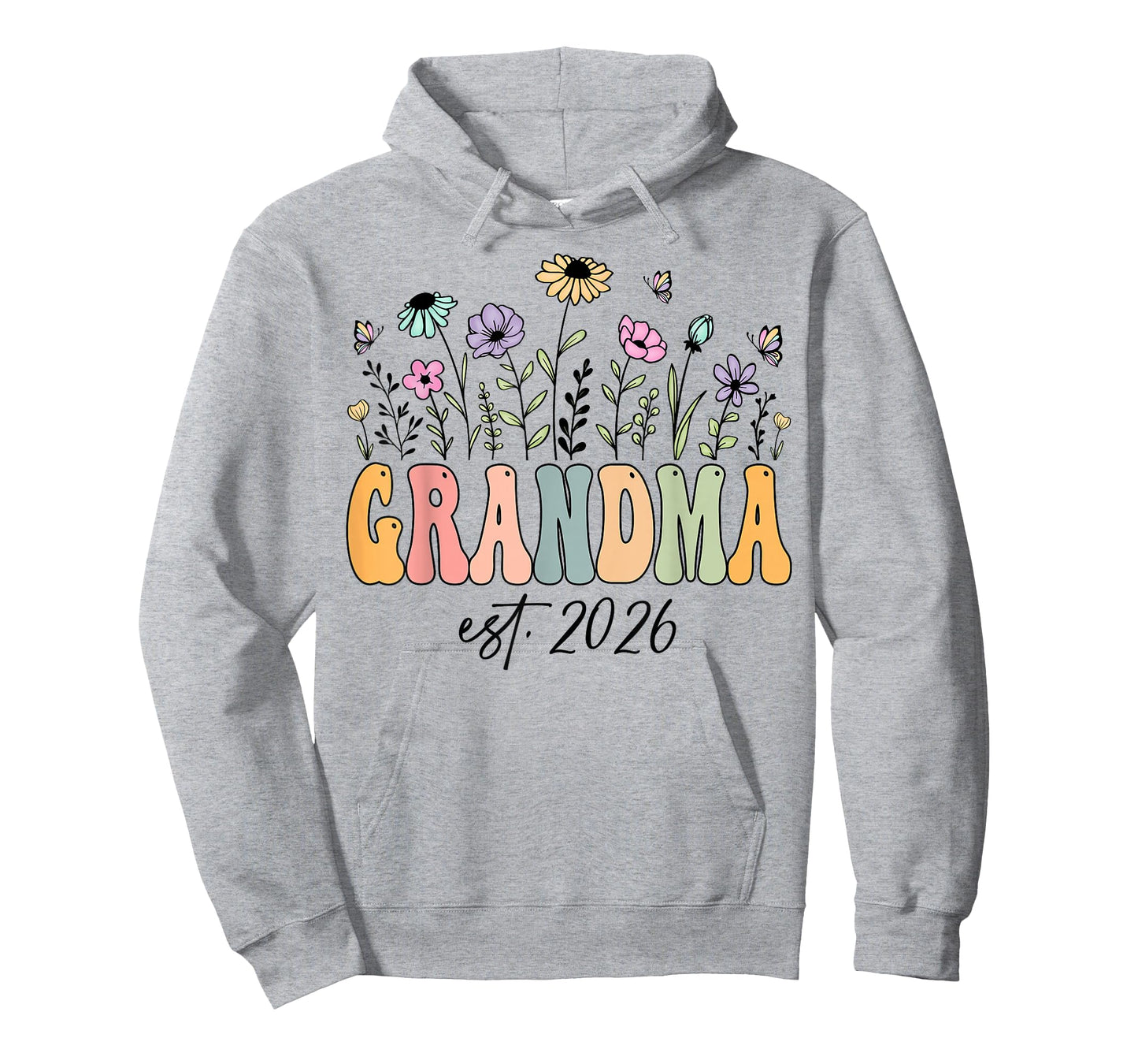 Grandma Est. 2026 Wildflower Promoted to Grandma T-Shirt