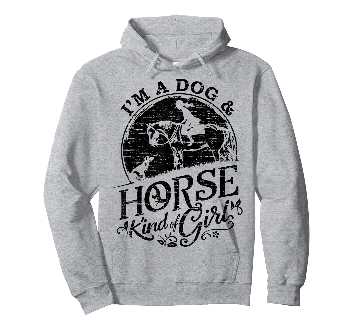 I'm A Dog & Horse Kind Of Girl, Horse Riding Equestrian T-Shirt
