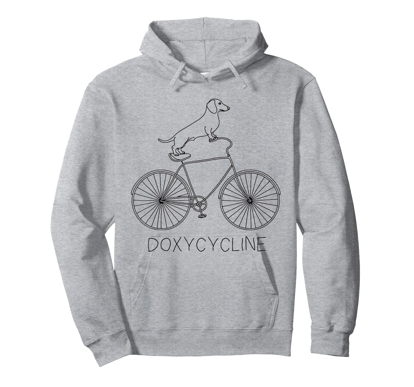 Doxycycline Pharmacy Pun Dachshund on Bicycle Veterinary T-Shirt