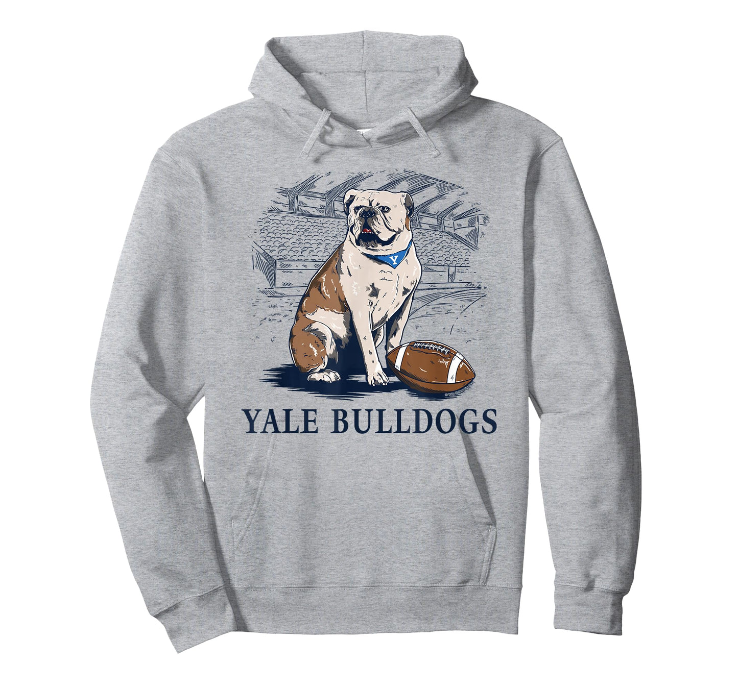Yale University Bulldog Handsome Dan XIX Line Art T-Shirt