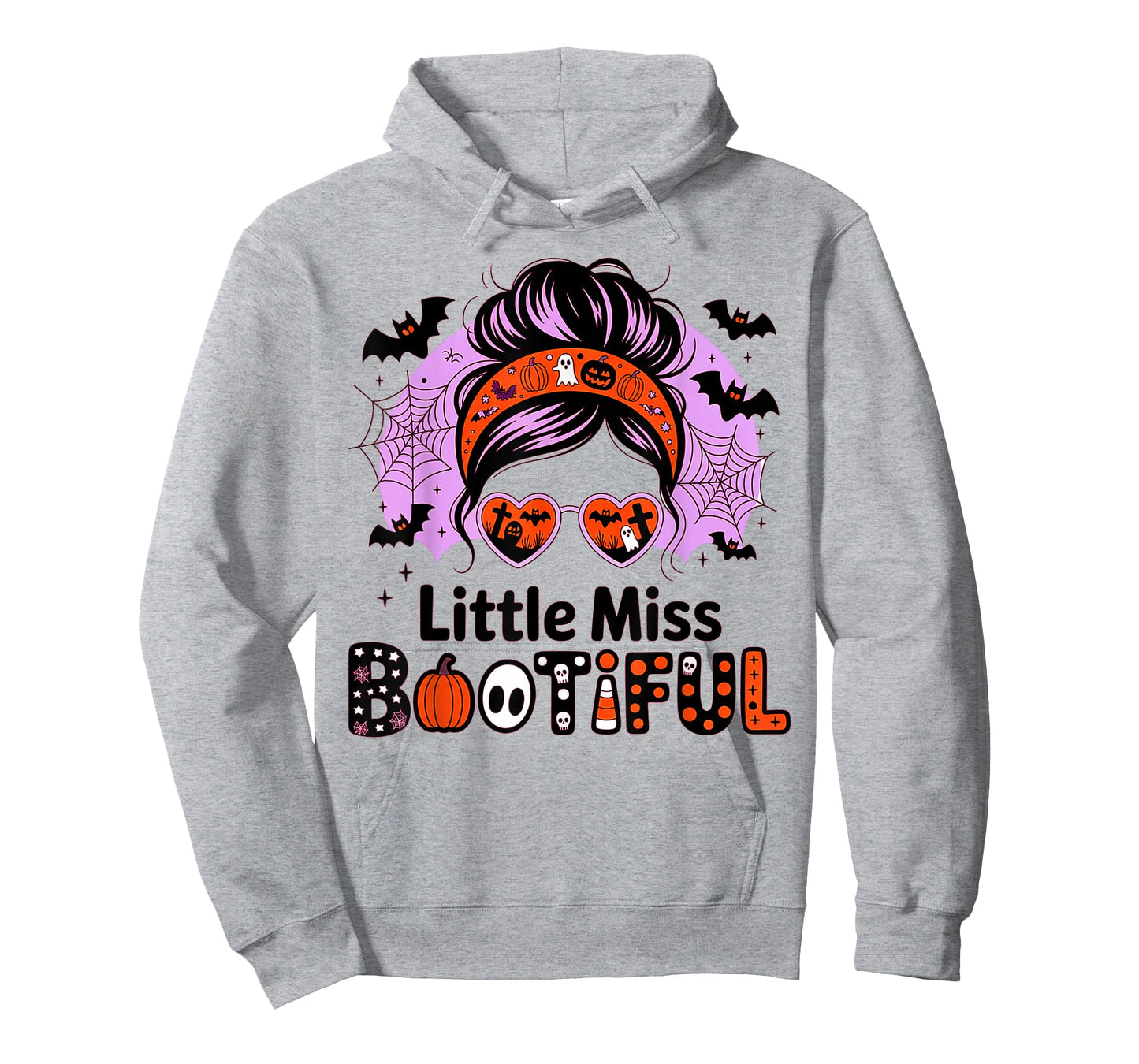 Little Miss Bootiful Messy Bun Halloween Costumes Girl Kid T-Shirt