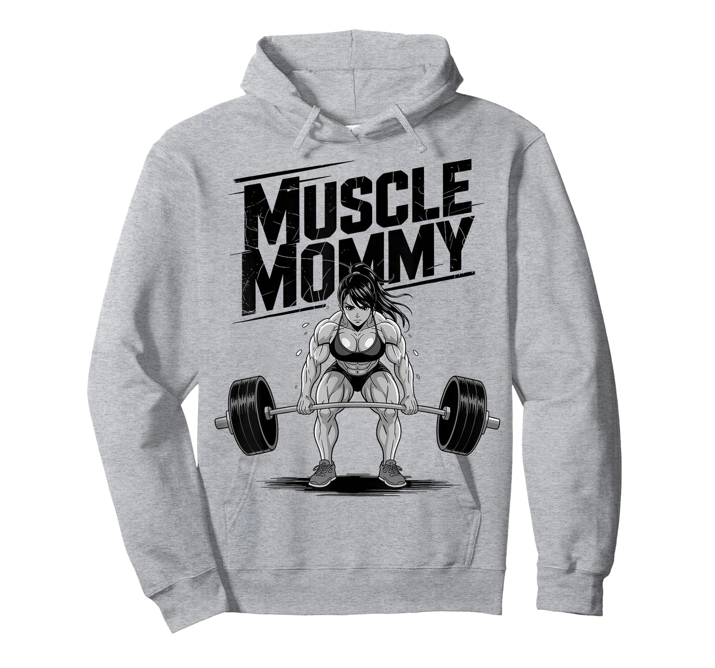 Anime Muscle Mommy Weightlifting Fitness Girl Aesthetic T-Shirt