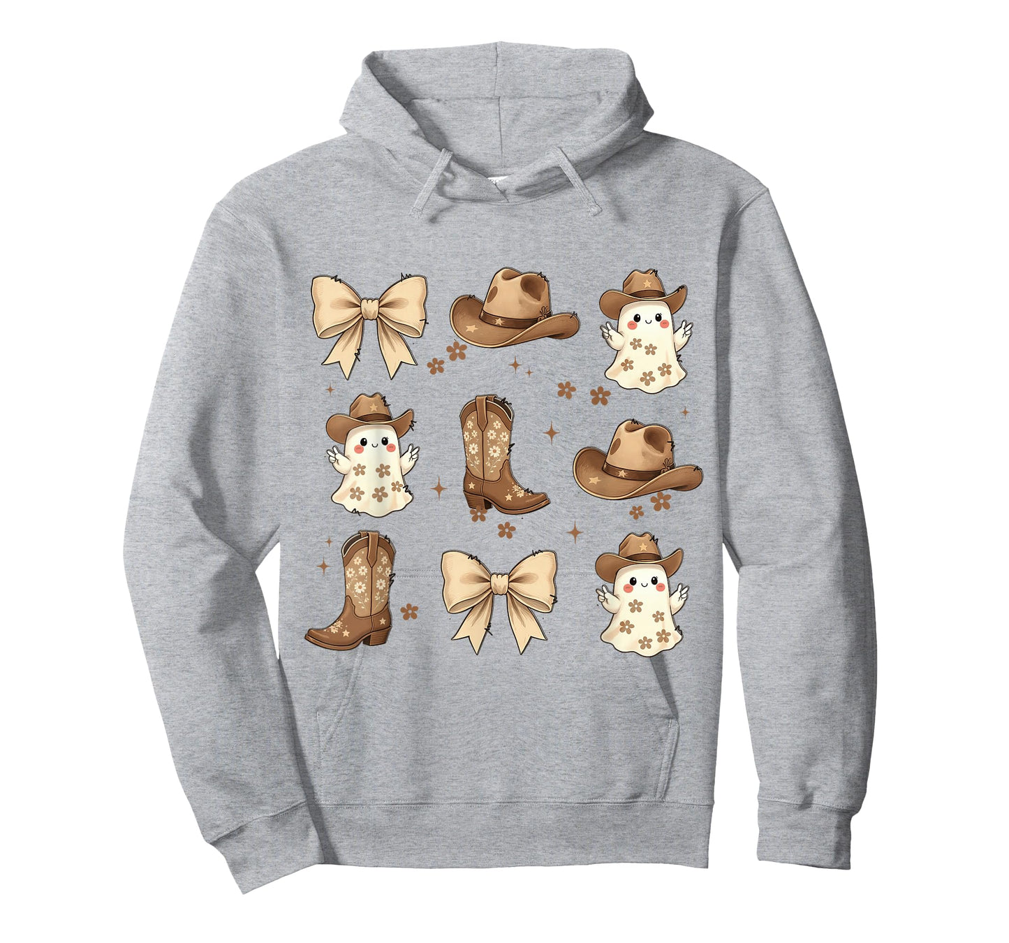 Western Ghost Howdy Halloween Cowboy Boots Spooky Season T-Shirt