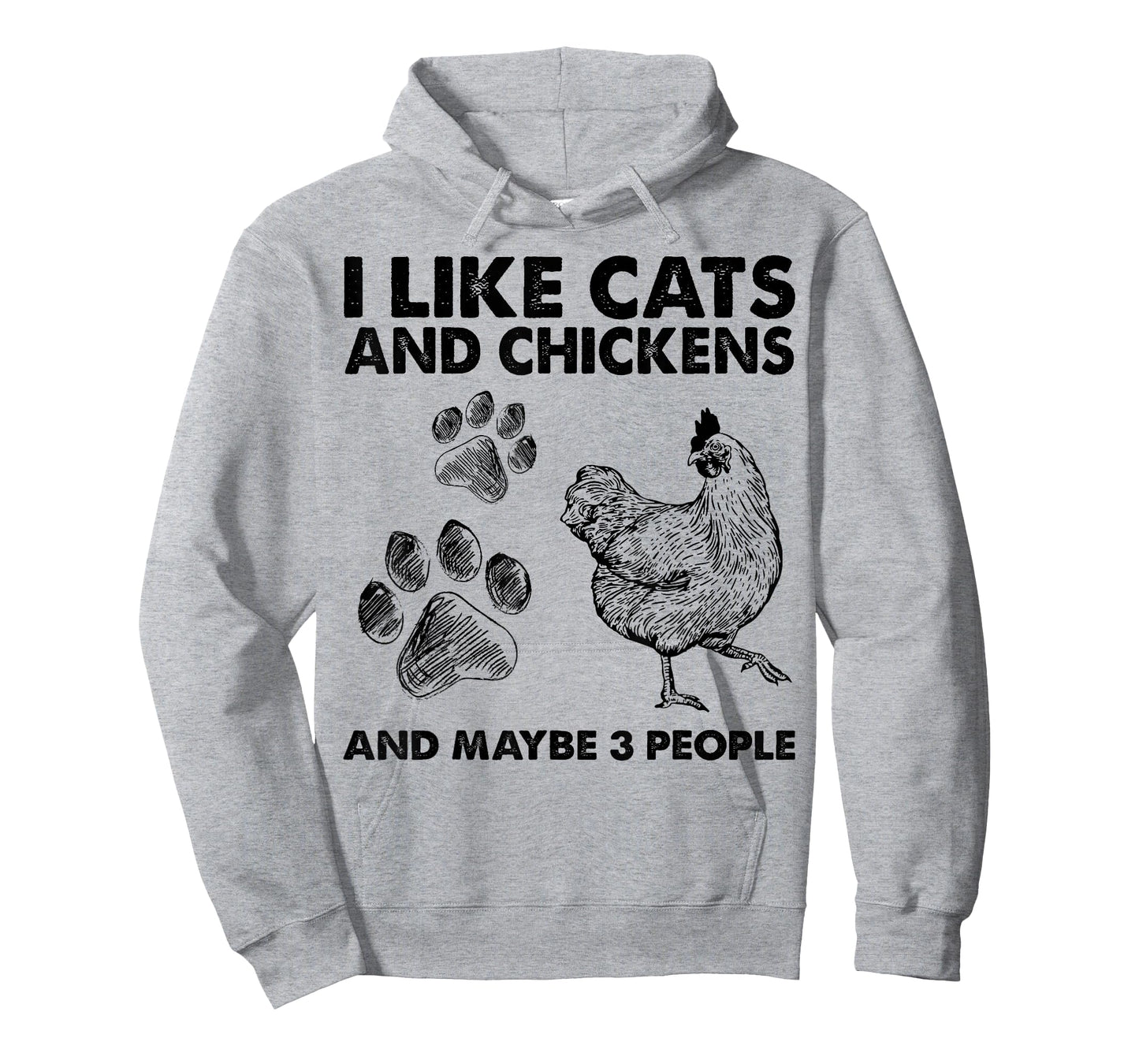I Like Cats And Chickens And Maybe 3 People Funny Gift Idea T-Shirt