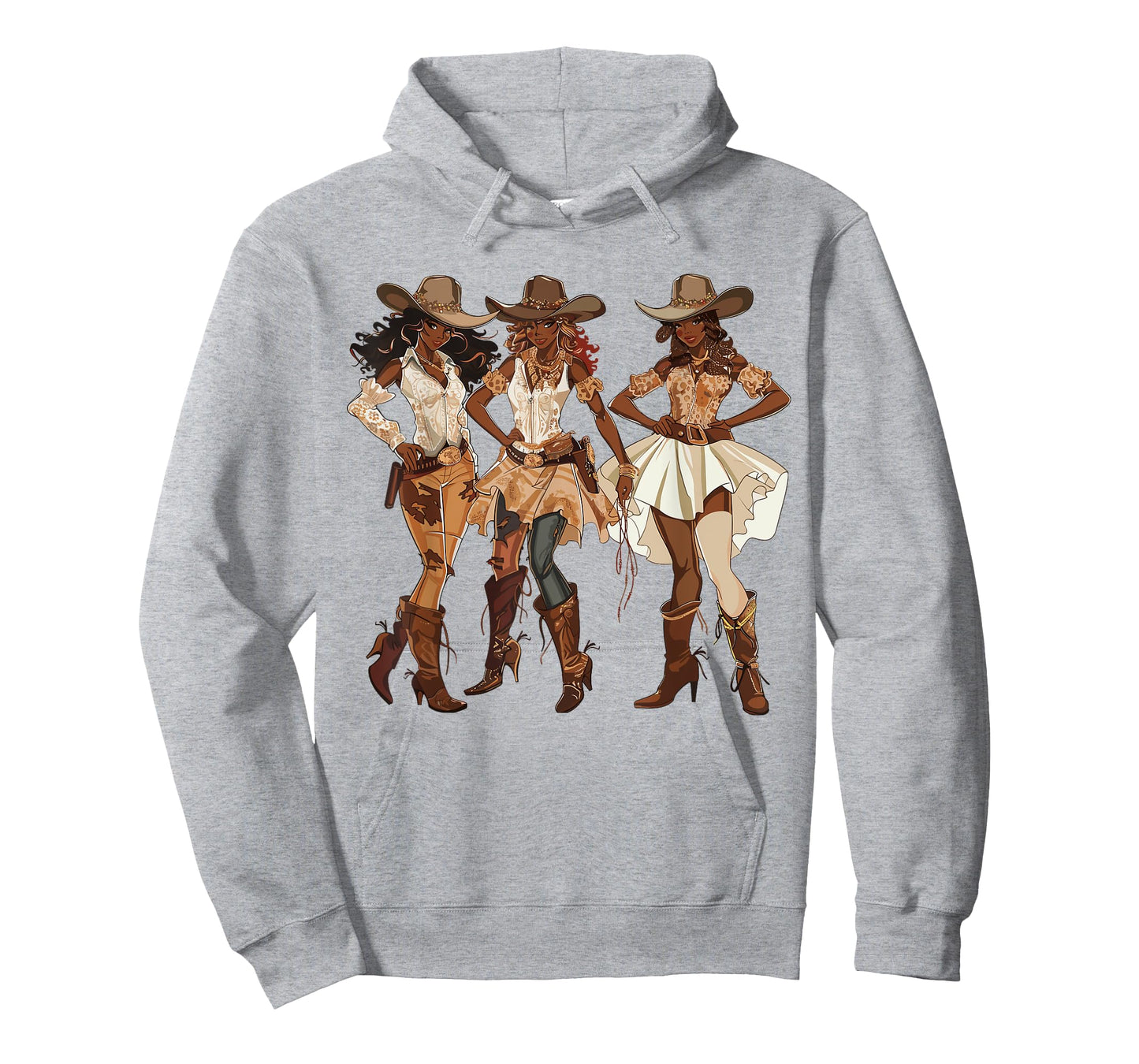 Black African American Cowgirl Western Country Texas Rodeo T-Shirt