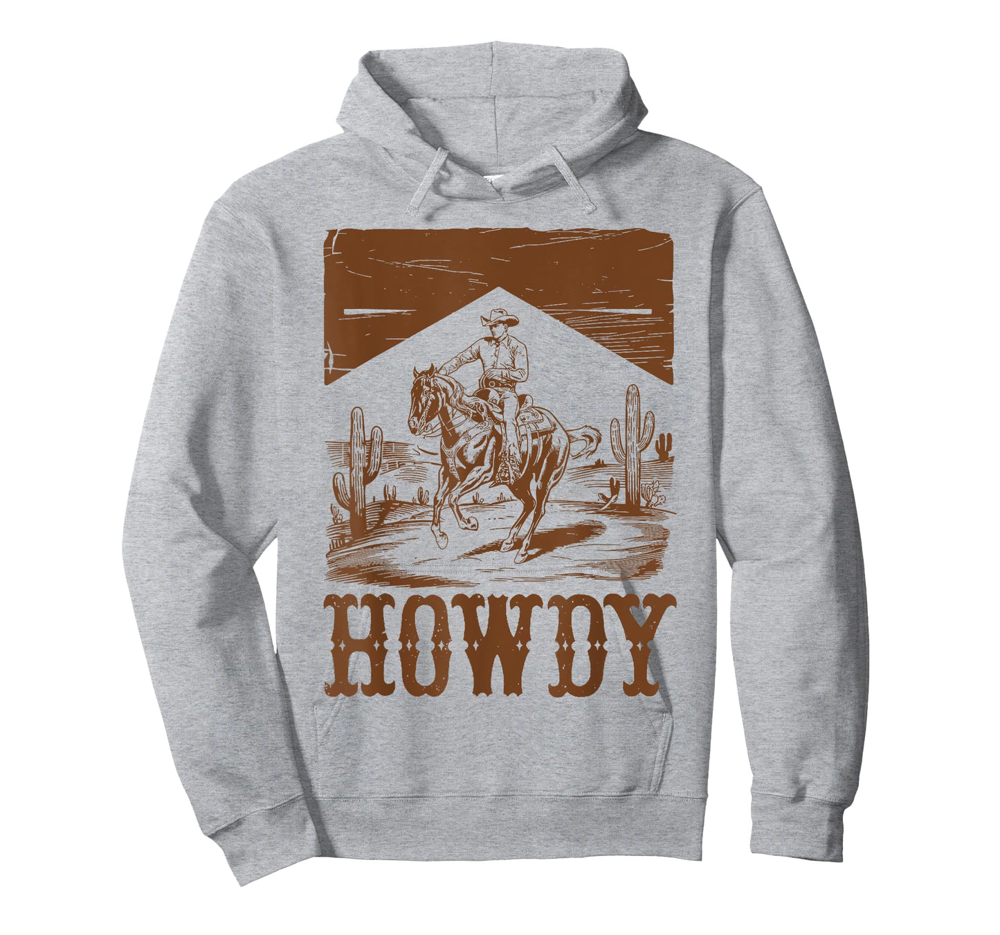 Retro Howdy Mens Women Cowboy Cowgirl Western Southern T-Shirt