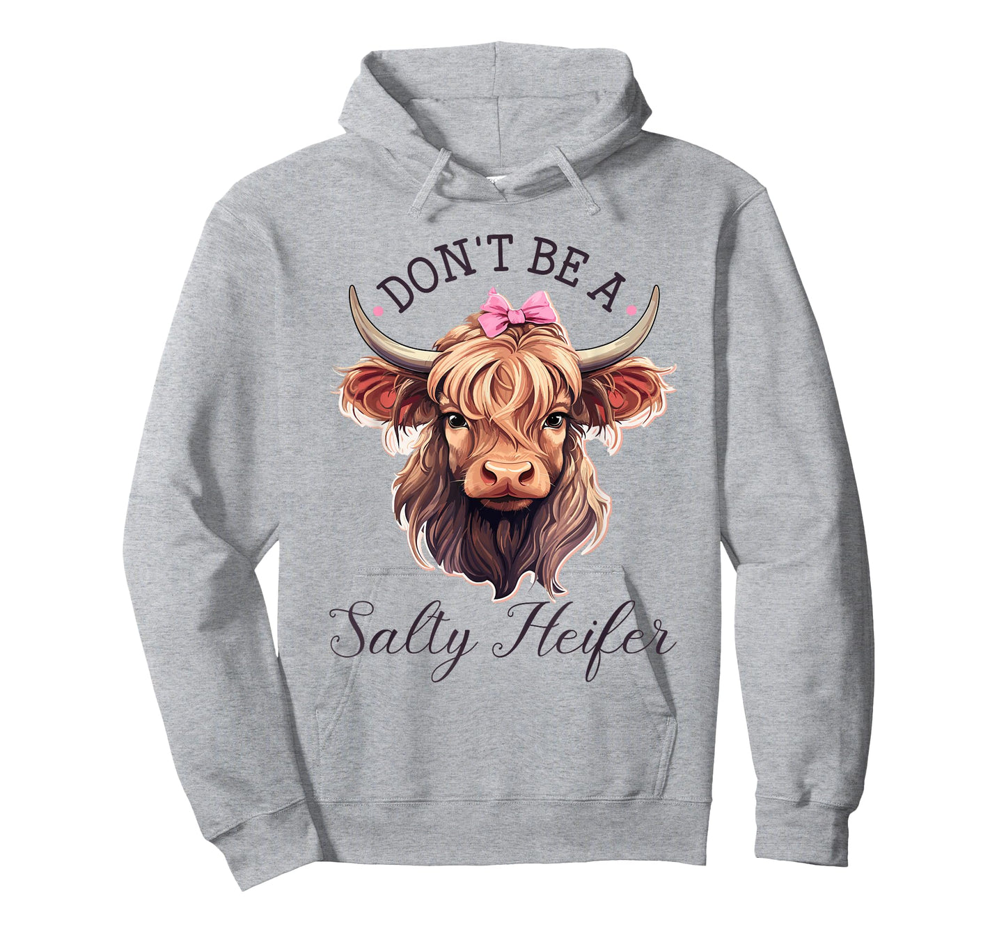 Highland Cow, Dont Be A Salty Heifer, Western Girl Country T-Shirt