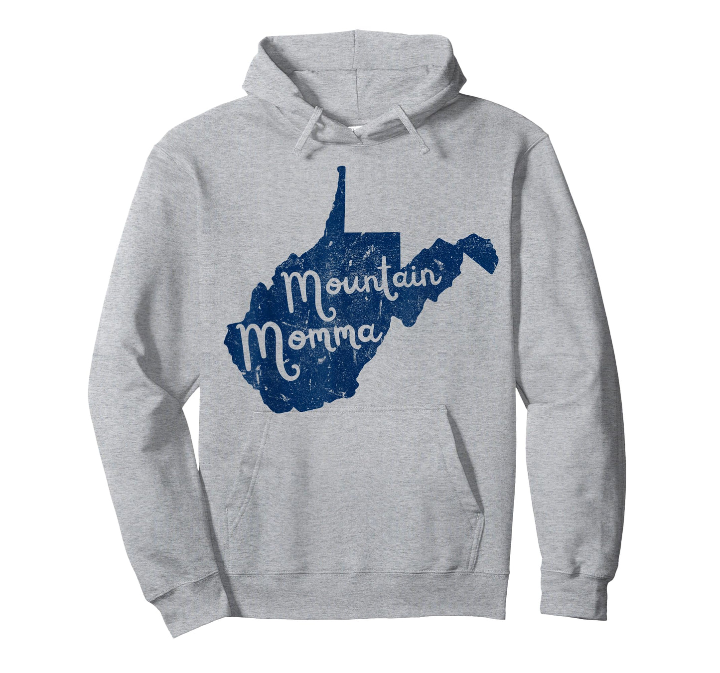 West Virginia Map Mountain Momma WV 304 Home Vintage T-Shirt