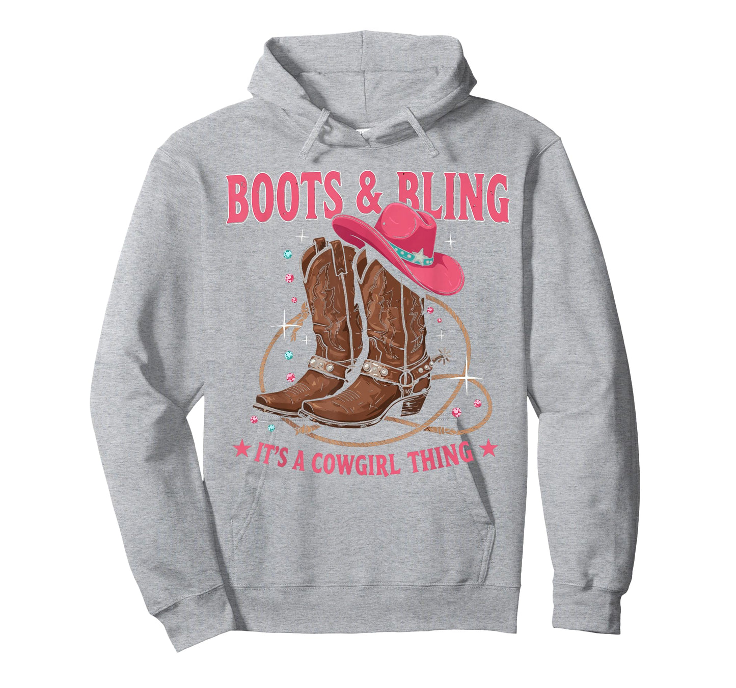 Howdy Country Rodeo Girl Western Boots & Bling its a Cowgirl T-Shirt