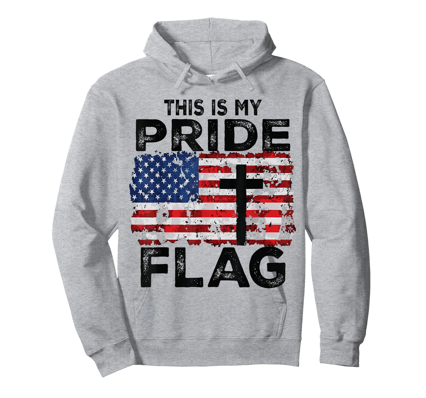 This is My Pride Flag Jesus Cross USA American 4th of July T-Shirt