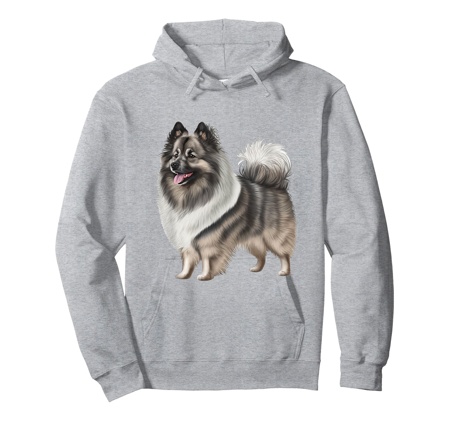 Adorable Keeshond Dog Art Illustration T-Shirt