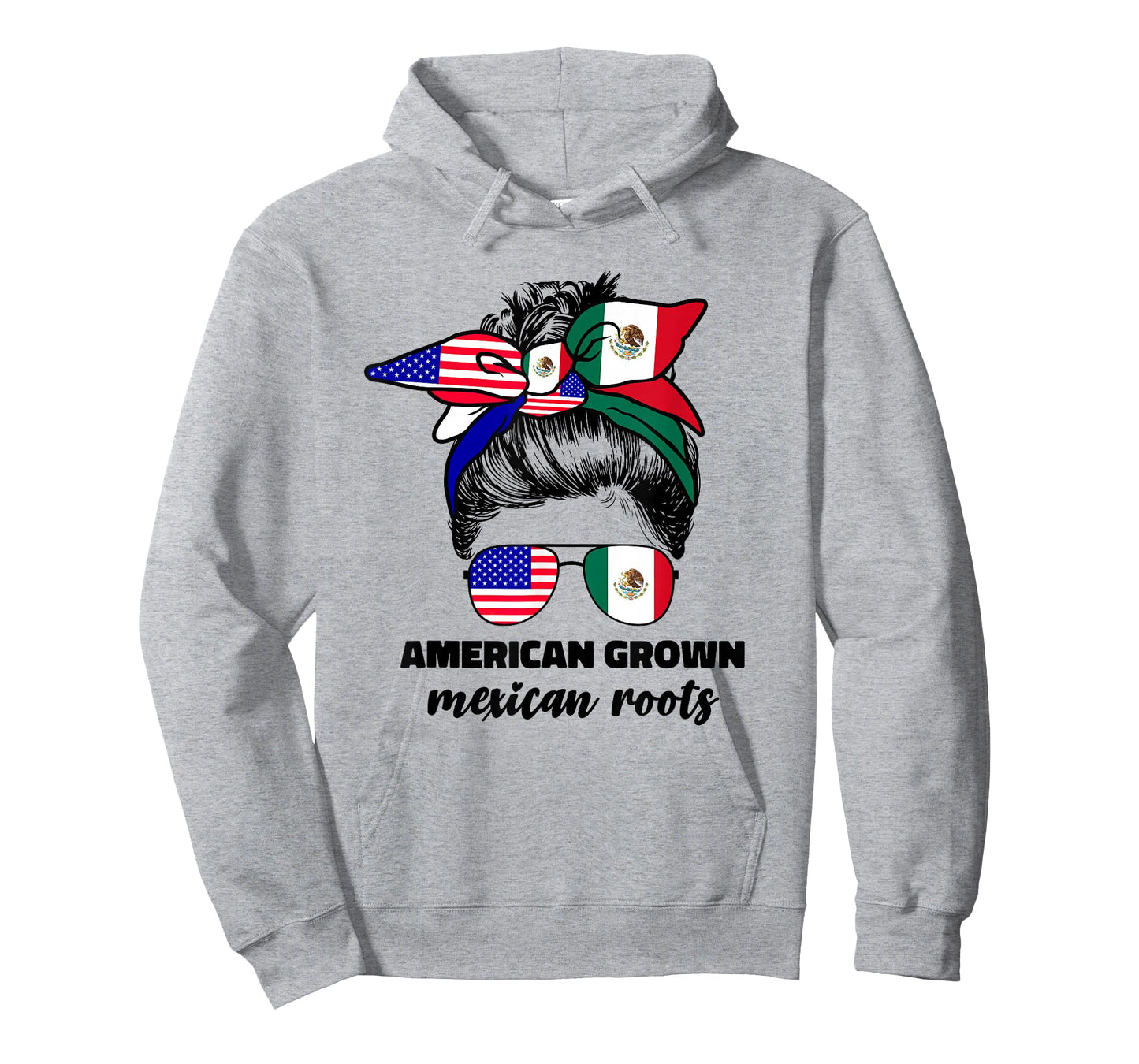 Half Mexican And American Mexico America Flag Girl For Women T-Shirt