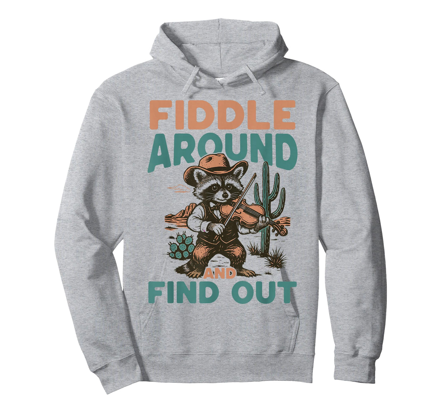 Fiddle around and Find Out Country Music Raccoon Bluegrass T-Shirt