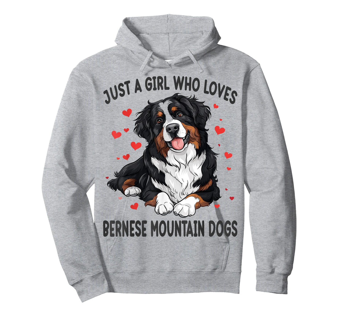 Just a Girl Who Loves Bernese Mountain Berner Dog Lover T-Shirt