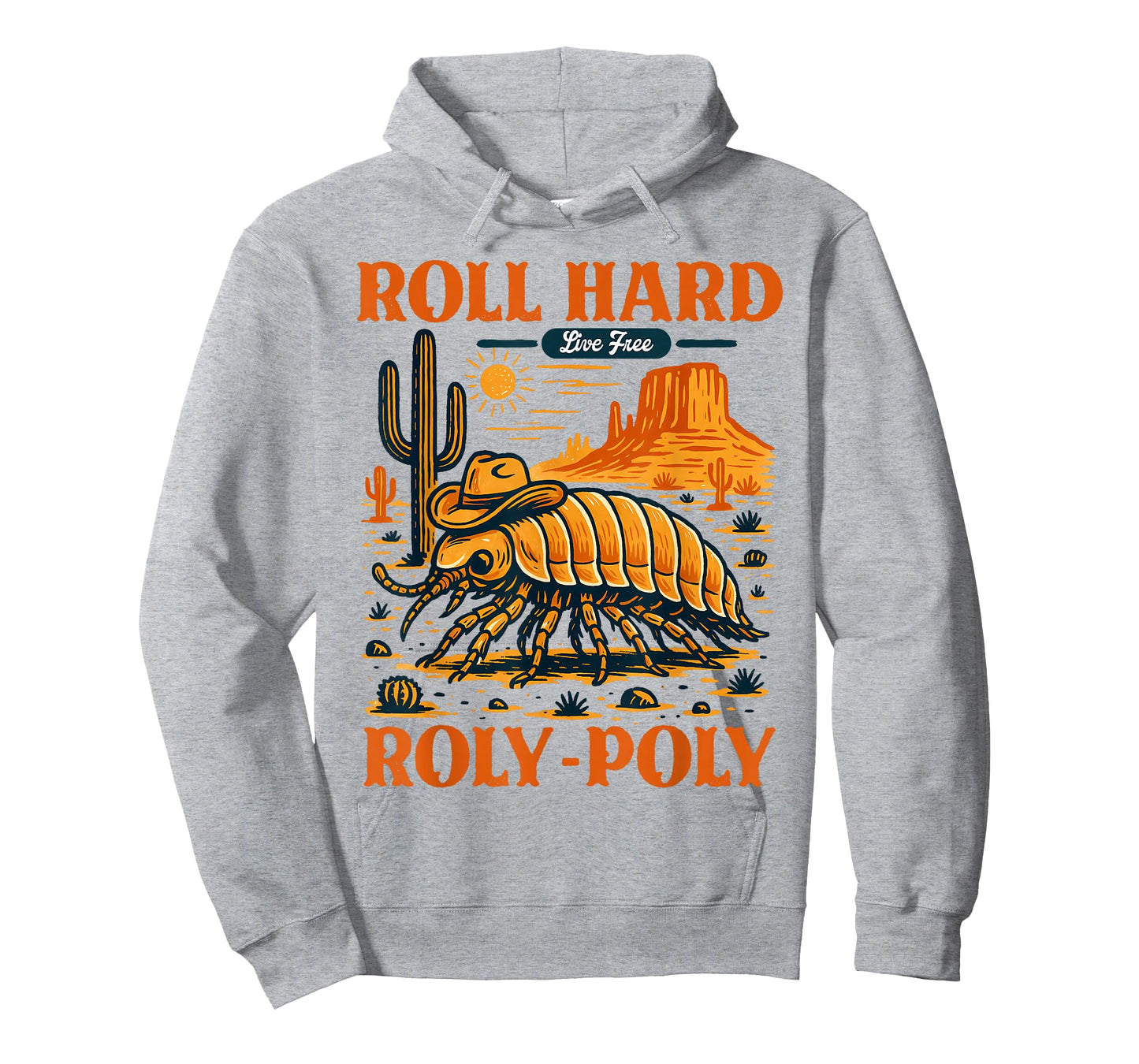 Armadillo Cowboys Desert Vibes Roll That Hard Roly A Poly T-Shirt
