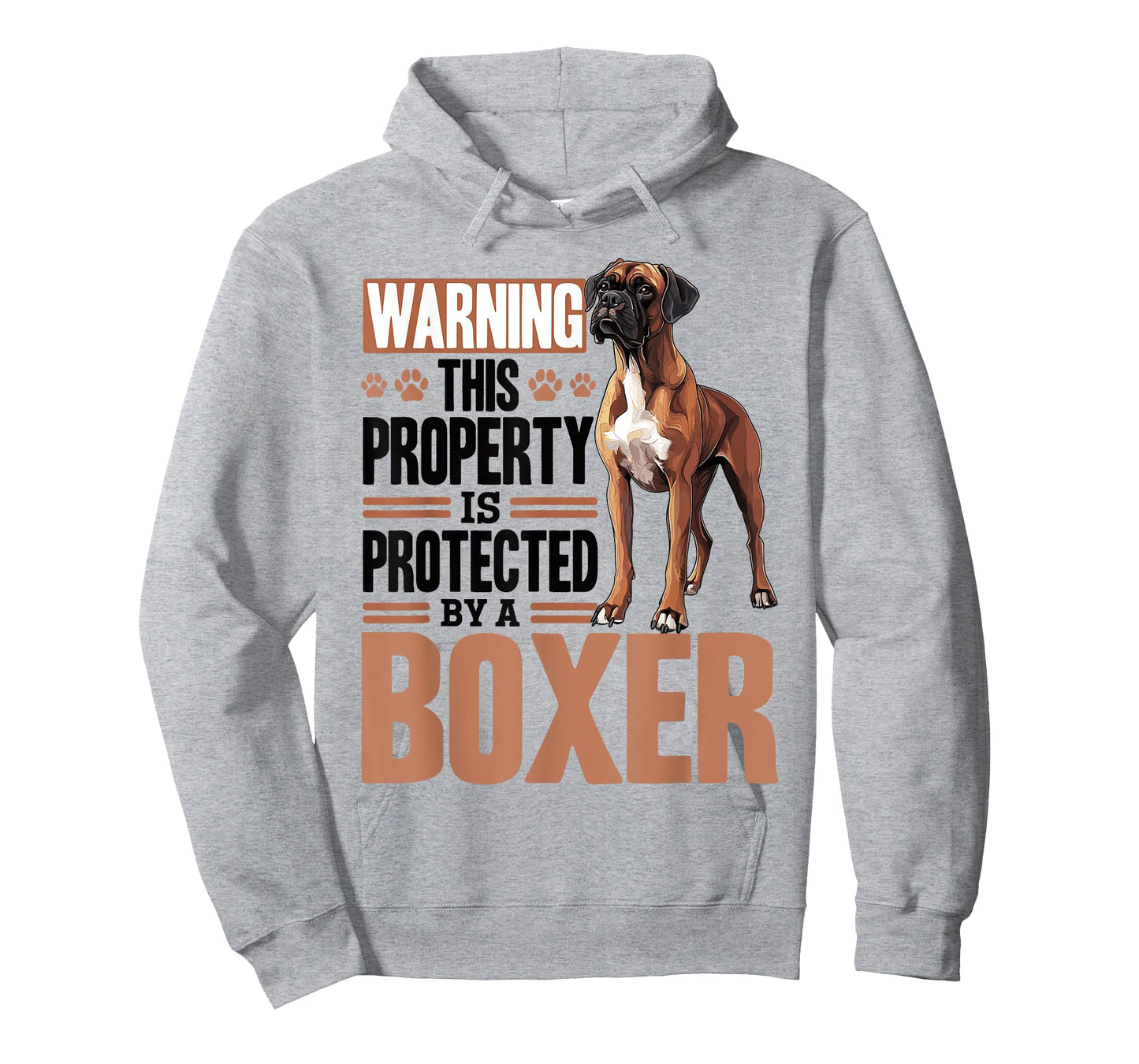 Boxer Dog Breed Warning This Property is Protected By a Men Women Kids T-Shirt