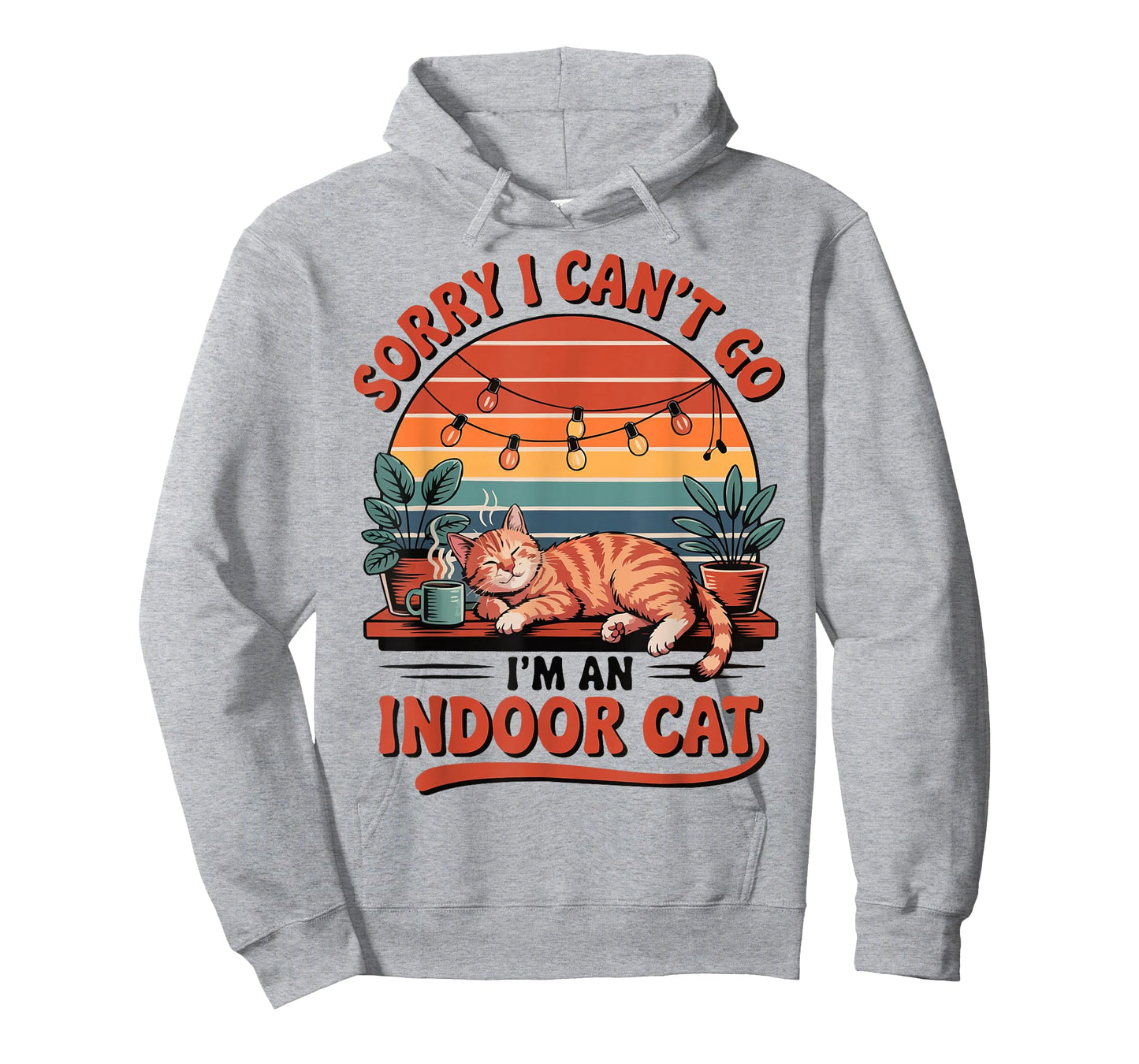 Sorry I Can't Go I'm an Indoor Cat Kawaii Feline T-Shirt