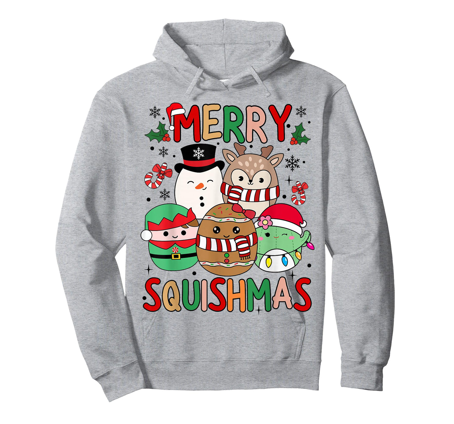 Squish Squad Merry Christmas Gifts Cute for Kids Woman T-Shirt