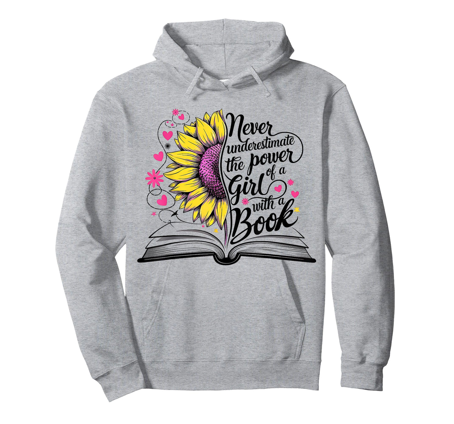 Never Underestimate The Power of A Girl With a Book T-Shirt