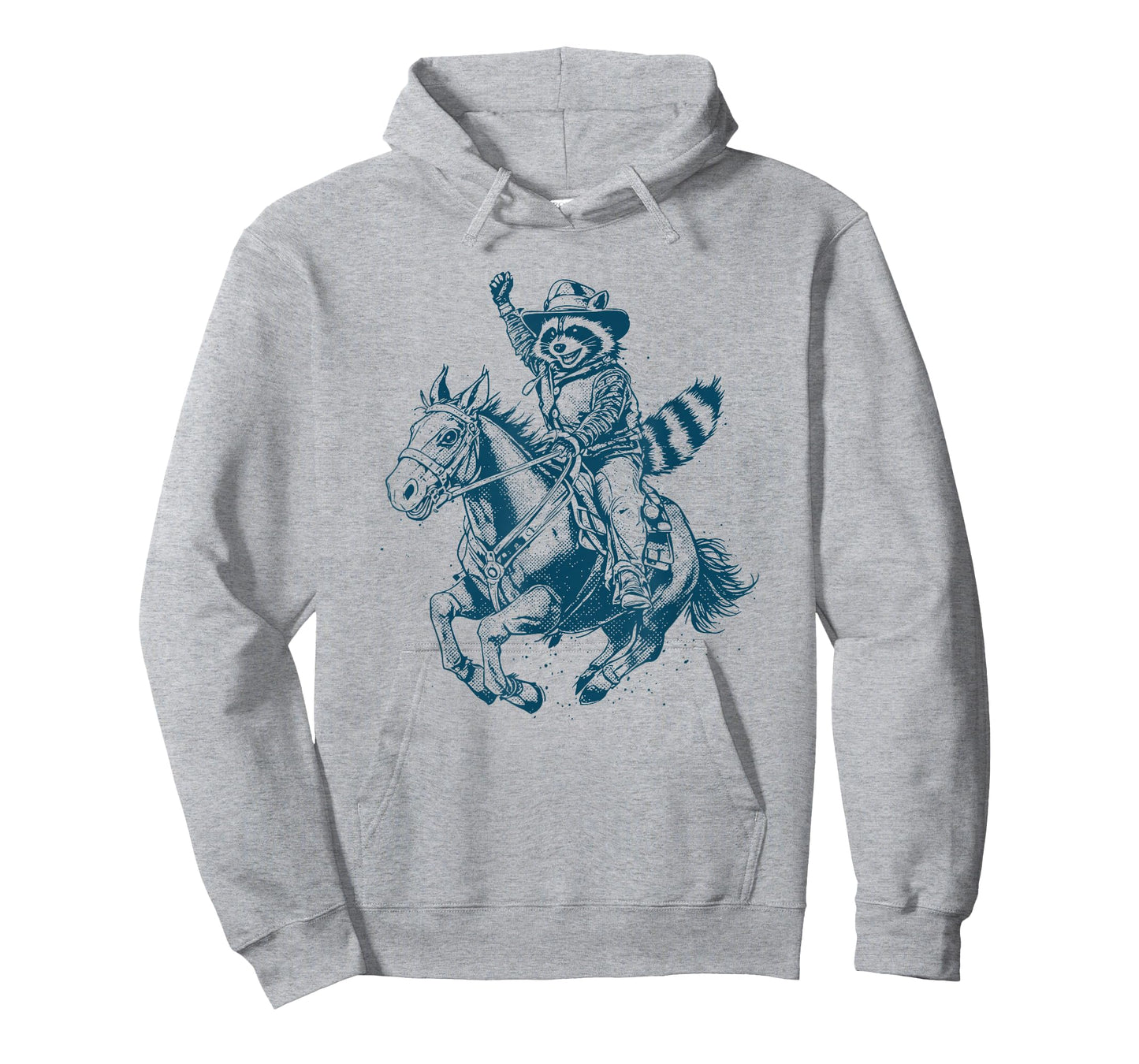 Funny Cowboy Raccoon Rodeo T-Shirt