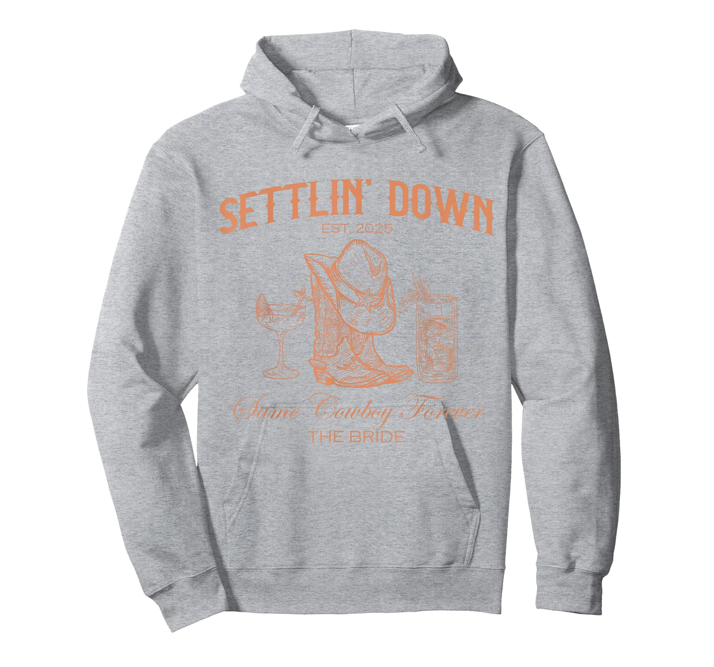 Settlin Down Same Cowboy Forever Western Bride 2025 T-Shirt