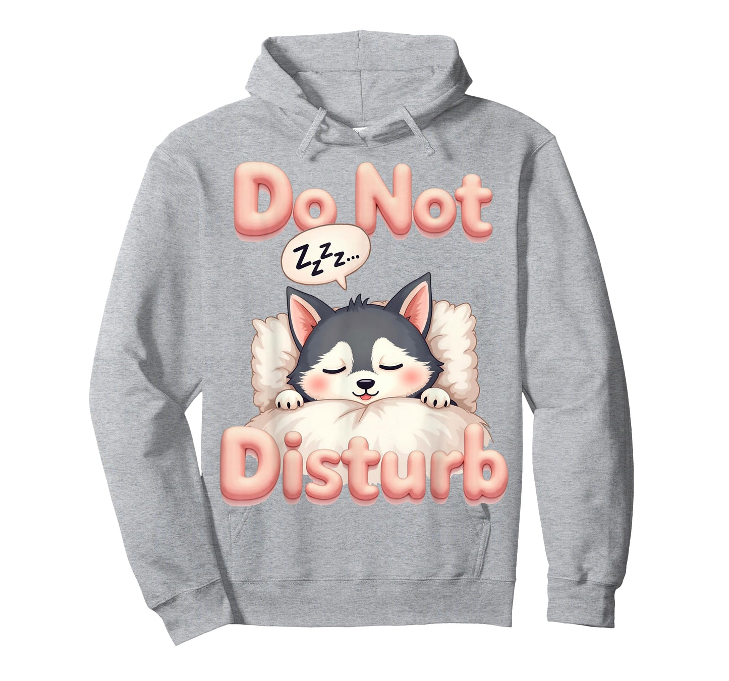 Do Not Disturb Siberian Husky Dog Funny Pajamas T-Shirt