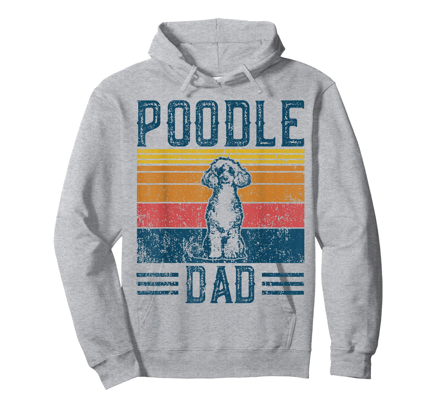 Dog Dad - Vintage Poodle Dad T-Shirt