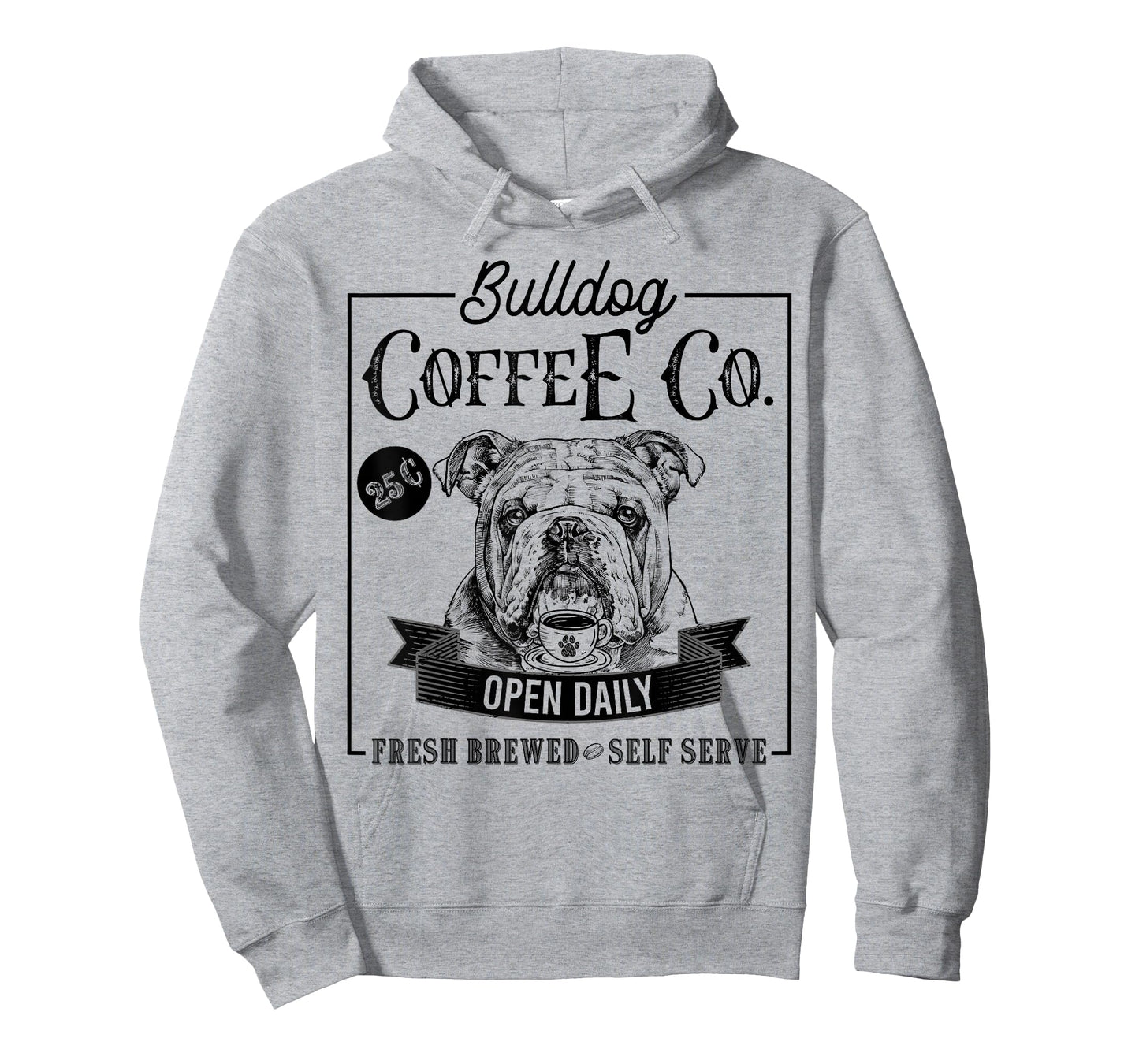 Retro English Bulldog Coffee Funny Dog Mom Coffee Lover T-Shirt